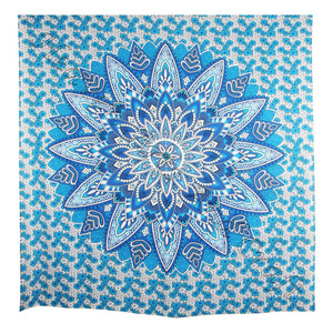 Tapiz de pared psicodélico con Mandala personalizado, colgante abstracto, Trippy, para playa - Product Image 1