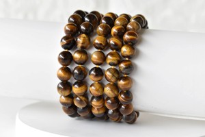 Pulsera de Ojo de Tigre de Primera Calidad al por Mayor, 8mm, Redonda, Moderna, Curativa, para Meditación - Product Image 1