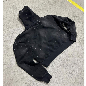 เสื้อฮู้ดดี้แฟชั่นผู้หญิง ผ้าคอตตอนถักเนื้อหนา พิมพ์ลายด้านหน้า ซิปคลุมหน้าเต็มตัว ผลิตในปากีสถาน สำหรับฤดูหนาว สไตล์สตรีทแวร์ OEM - Product Image 4