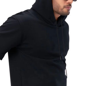 Camiseta polar con capucha de invierno para hombre de alta calidad, transpirable, ecológica, colores personalizados, tallas, ropa de gimnasio elegante, Impresión de logotipo - Product Image 3