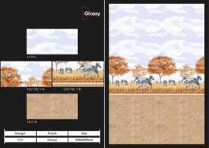 Carreaux muraux en céramique de luxe 300x600mm pour salle de bain et cuisine, finition brillante mate effet sucre, design mural intérieur luxueux - Product Image 4