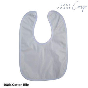 Baberos de bebé en algodón suave | Lavable colorido ecológico y antibacteriano con botón a presión seguro - Product Image 2