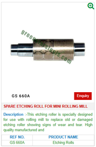 ลูกกลิ้งแกะสลักอะไหล่สำหรับโรงกลิ้งขนาดเล็ก GS เครื่องมือเครื่องประดับ660A สำหรับเครื่องมือเครื่องเพชรพลอย - Product Image 2