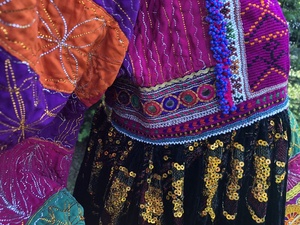 Vintage Ethnic Kuchi Dresses From Afghanistan/Pakistan Traditional Party Wear with Vibrant Colors and Lace Decoration - Product Image 6