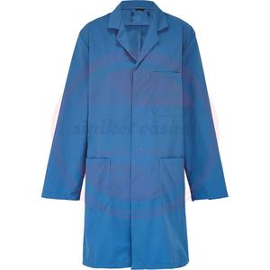 Blouse de laboratoire d'hôpital à manches longues et poches, vente en gros de blouses de laboratoire professionnelles en coton pour médecins et infirmières - Product Image 4