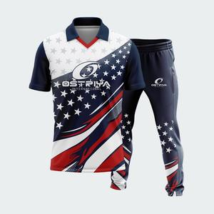 Ensemble de maillot et pantalon de cricket pour hommes, best-seller 2026, manches courtes, entièrement personnalisable par sublimation, uniforme pour adultes, disponible en toutes tailles - Product Image 3