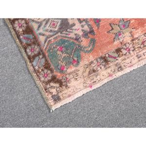 พรมวินเทจขนาด 1.8x3.3 ฟุต พรมตุรกีขนาดเล็ก พรมสีแดงไล่เฉด - Product Image 5