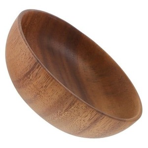 Ensemble de bols en bambou poli faits à la main, style Wabi Sabi, vaisselle écologique pour servir les aliments à la maison - Product Image 6