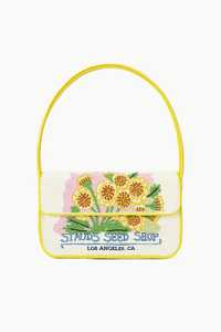 Bolso de mano con cuentas florales tropicales: Bolso fiesta mexicano con cadena cruzada - Product Image 3