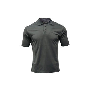T-shirt de golf décontracté pour homme 2023, coupe ajustée, manches courtes, coton/fibre de bambou, motif uni, séchage rapide, respirant, tricoté, 220g, haute qualité - Product Image 1