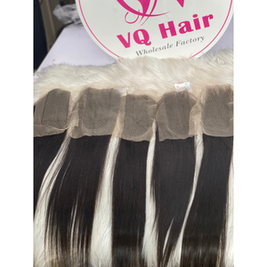 Pelucas de cierre de tamaño completo encaje/HD encaje Natural recto cabello virgen de alta calidad 100% cabello humano vietnamita al por mayor - Product Image 4