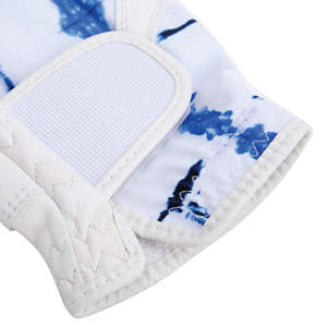 Gants de golf en cuir véritable blancs pour hommes, avec logo personnalisé, poignées respirantes, équipement sportif pakistanais, nouveau design, vente en gros d'usine - Product Image 4