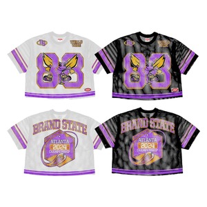 Uniforme de fútbol de diseño personalizado unisex, camisetas de hip-hop de poliéster de gran tamaño con nombre y número de equipo, ropa de fútbol personalizada - Product Image 1