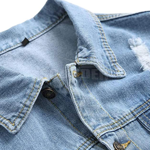 Chaqueta Vaquera Ligera para Hombre Más Vendida, Último Estilo, Precio al por Mayor, Chaqueta Vaquera para Hombre de Último Estilo, Chaqueta Vaquera Personalizada para Hombre - Product Image 3