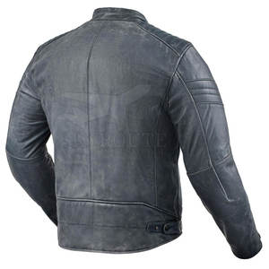 Chaqueta de cuero para hombre de alta calidad Chaqueta de cuero genuino ajustada y a medida con estilo para una chaqueta de cuero de aspecto moderno - Product Image 2