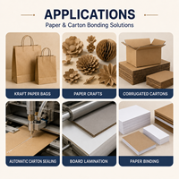 Machine de scellage semi-automatique pour sacs en papier kraft et boîtes en carton ondulé, à base d'eau, avec colle adhésive PVA transparente 110, pour l'emballage