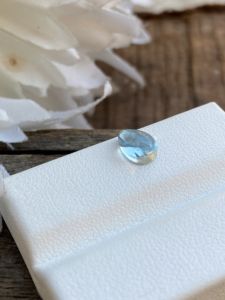 Excelente PIEDRA DE cabujón con forma de pera de Aguamarina de Color superior Natural con buen brillo, piedras preciosas sueltas para hacer joyas de 1,10 quilates - Product Image 2