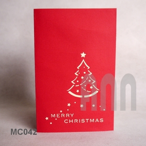 ANN HADICRAFT Custom 3D Laser Cut Japandi Angel Style Multi-color Offset Printed <b>Embossed</b> Paper Christmas Greeting <b>Card</b> Crafts - Product Image 2