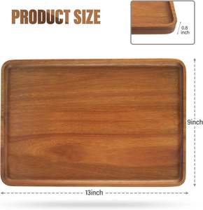 Plateau en bois polyvalent pour des présentations élégantes à la maison et une meilleure circulation en cuisine - Product Image 4