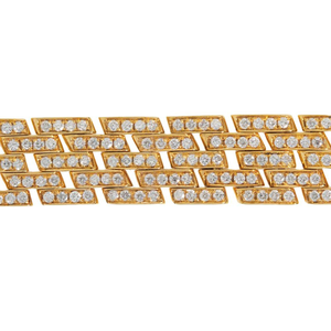 คุณภาพสูง14K ชุบทอง Moissanite VVS สร้อยข้อมือ Hip MAILLON Hop ประดับเพชรหรูหราโซ่ชั้นดีและลิงค์เครื่องประดับของขวัญ - Product Image 4