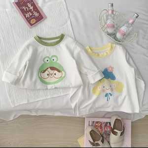 Jerseys informales de verano de manga corta para niños, camisetas de poliéster de punto transpirables, sudaderas de bebé de tela de rizo elástica ligera - Product Image 4