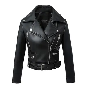แจ็กเก็ตหนังสำหรับผู้หญิง, แจ็กเก็ตหนังรถจักรยานยนต์ - Product Image 1