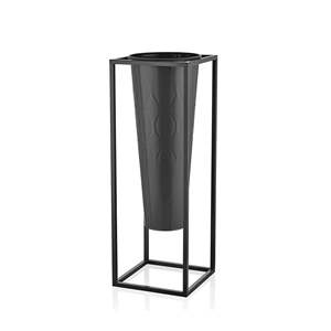 Prism Black 80x30x30 cm Vase et pot de fleurs Jardinières élégantes pour une utilisation intérieure et extérieure - Product Image 1