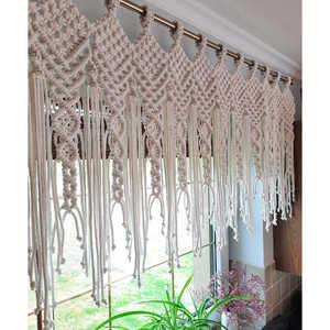 Boho Window <b>Valance</b> Vertical Pattern Hanging Bohemian Style Wall Vase Decor for Living Room <b>Bed</b> for Restaurants for Home Use - Product Image 3