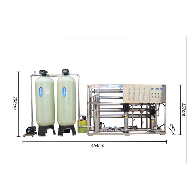 Wholesale Large Industrial RO Water Purifier 0.25T-5T Reverse Osmosis Water Treatment Equipment Pump Motor Water Station Plant