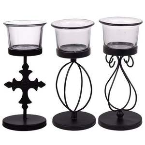 Bougeoir en fer rétro mat moderne de conception de cercle bougeoirs de style européen - Product Image 6