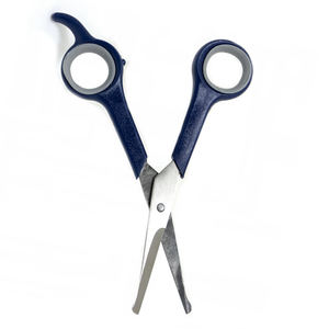 Mango de plástico azul marino Chi Comprar tijeras para el cuidado de mascotas Tijeras para mascotas de punta roma de acero al carbono de 6 pulgadas - Product Image 5
