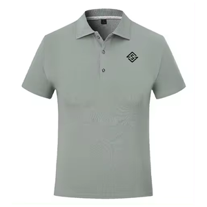 Chemise de golf pour homme en gros, coupe classique, anti-froissement, imprimé, confort sans couture, respirante, tricotée en polyester, décontractée, manches courtes - Product Image 2