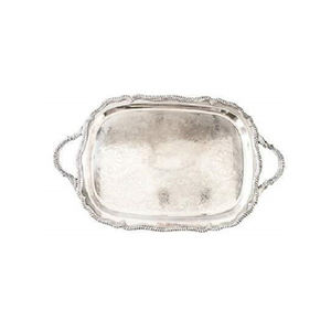 Bandeja de servicio de comida de latón puro de calidad superior Ideal para artículos de hotel Mesa de boda y comedor disponible a precio competitivo - Product Image 4