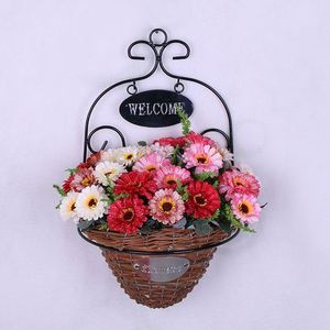 Pot de fleur en métal en fer vert plante panier noir extérieur intérieur suspendu support support pour balcon jardin clôture décoration - Product Image 6