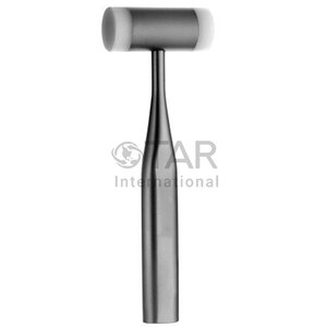Mead Mallet 20cm con 2 revestimientos de plástico Martillo quirúrgico de alta calidad Implante óseo Cirugía plástica Instrumentos médicos de hueso duro - Product Image 2