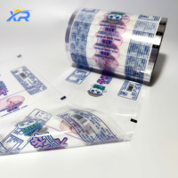 Film plastique laminé transparent imperméable imprimé sur mesure, résistant à l'humidité, pour emballage alimentaire en rouleau