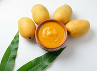 Premium kwaliteit natuurlijke Kesar mango pulp, verfrissend zoet, 100% puur, geconserveerd, 18 Brix, voedselkwaliteit, bulk, suikervrij, export
