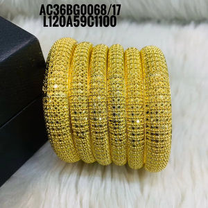 Nuevos accesorios de moda Brazaletes 18K chapado en oro Joyas de un gramo para mujeres Diseño solo en línea - Product Image 1