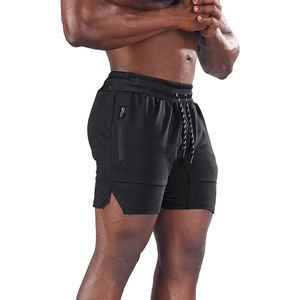 2025 nuevos pantalones cortos informales personalizados de alta calidad para correr pantalones cortos de gimnasio para hombres con bolsillos hechos por la industria Isha - Product Image 1