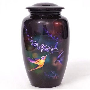 Angel Light Cloud <b>Memorial</b> Urn with Heavenly Star Design and Dark Gloss Finish for Adult Ashes - Product Image 4