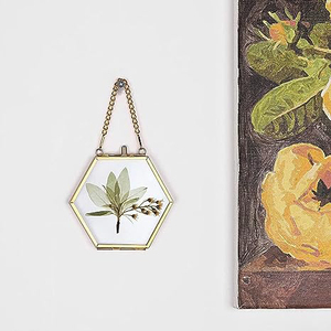 Chất lượng cao tốt nhất giá bán buôn kim loại khung ảnh chủ lưu trữ đám cưới rõ ràng Glass Vàng Hoàn thành hình lục giác hình hiện đại - Product Image 6