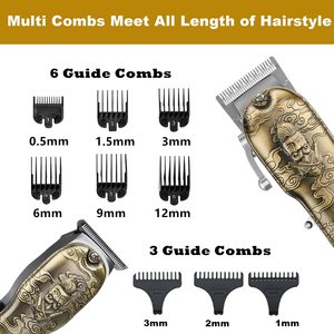 Kit de tondeuses à cheveux professionnelles rechargeables par USB, réglables, sans fil, pour hommes, pour la coupe de cheveux, utilisation en voiture - Product Image 4