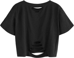 Camisa corta para mujer, Top corto de manga corta con logotipo personalizado para deportes, gimnasio, yoga, moda callejera y tiendas de ropa de estilo de vida - Product Image 2