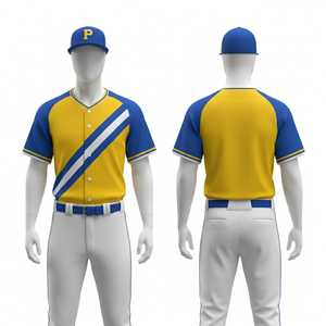 Conjunto de Uniforme de Béisbol Personalizado al por Mayor, Ropa Deportiva de Malla Sublimada de Secado Rápido - Product Image 4