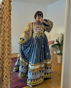 Pakistani Afghani <b>Dress</b> New Trending Pakistan Made <b>Long</b> Frock Beautiful <b>for</b> <b>Eid</b> From WS INTERNATIONAL Beautiful Suit 612 - Product Image 2