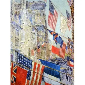 Día de los aliados Mayo 1917 Mural de pared de cerámica 6x8 Cocina y baño Backsplash para mejora decorativa - Product Image 1