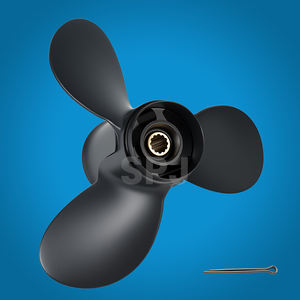 3B2-64517-1 Алюминиевый сплав 8.9X8.5 Черный гребной винт для лодочного мотора Tohatsu 2-тактный 9.8 л.с. - Product Image 1