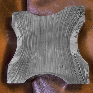 Cendrier en acier Damas artisanal, accessoire de fumeur en métal massif, élégant porte-cendres de table pour cigares et cigarettes - Product Image 5