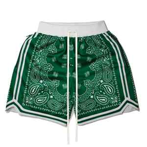 Men's Casual Gym Shorts 100% Cotton Quick Dry Breathable Fitness Training Pants <b>Elastic</b> Waist Closure Knitted Weaving for - Product Image 3