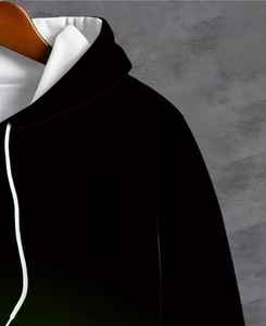 Sweat à capuche pour homme de qualité supérieure, ultra confortable et douillet, 100% coton, uni, teint et brodé avec impression numérique pour l'hiver - Product Image 2